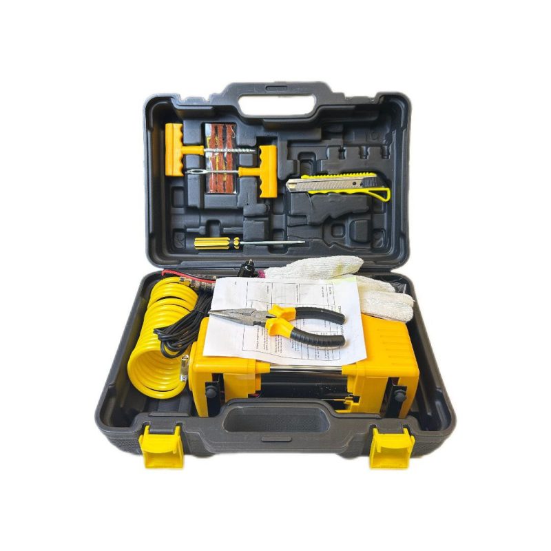 منفاخ اطارات (بمب) مع عدة